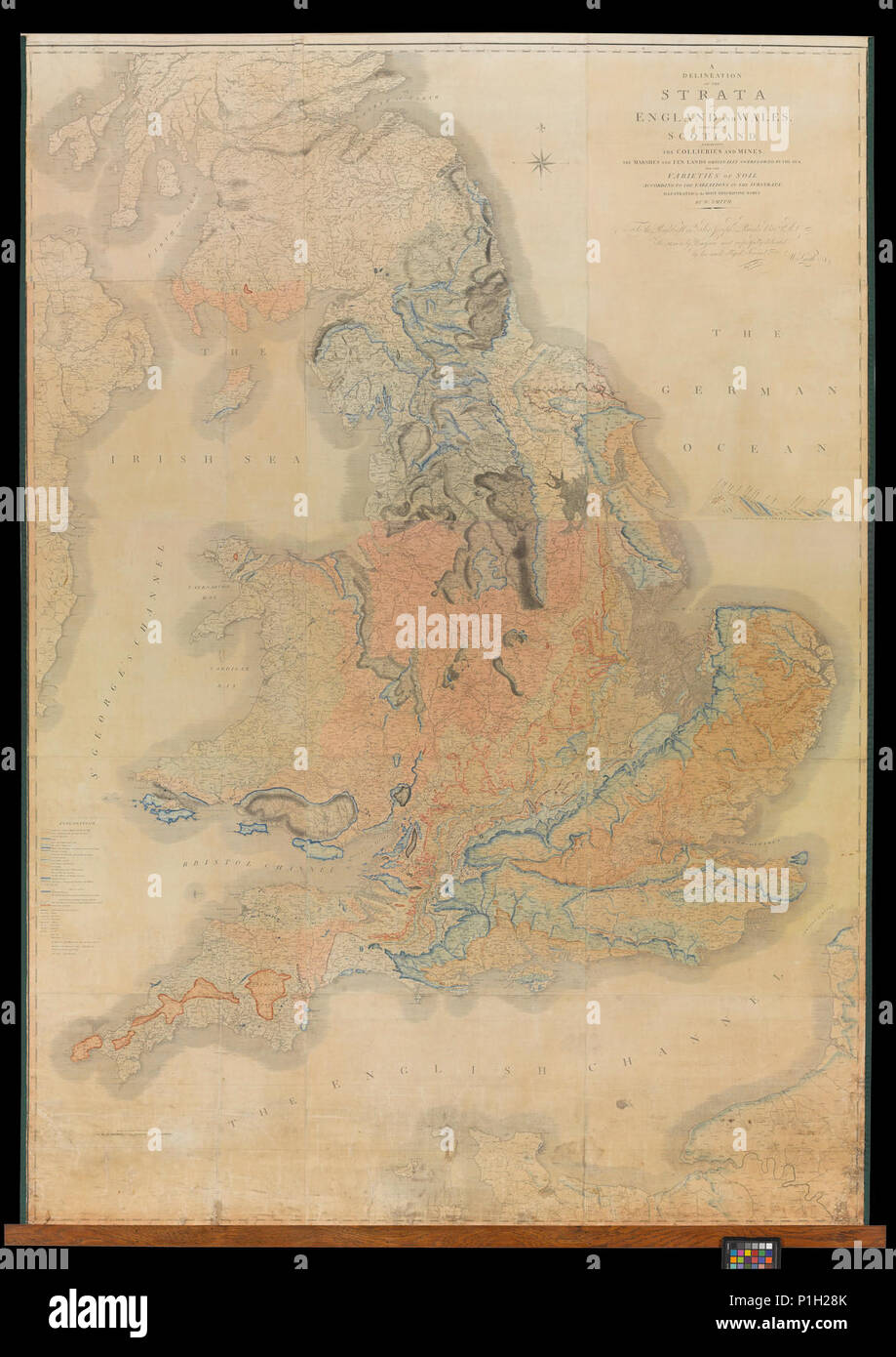 'Strata of England and Wales' The William Smith Geological Map - High ...