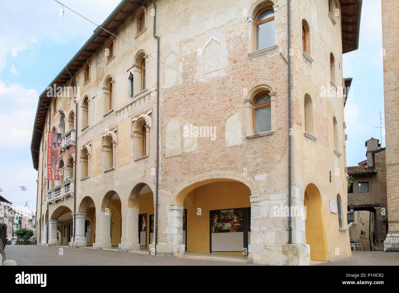 Palazzo Ricchieri, home to the Museo Civico d'Arte, Pordenone, Italy. Stock Photo
