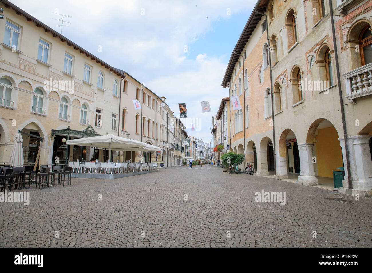 Corso Vittorio Emanuele II in Pordenone, Italy Stock Photo Alamy