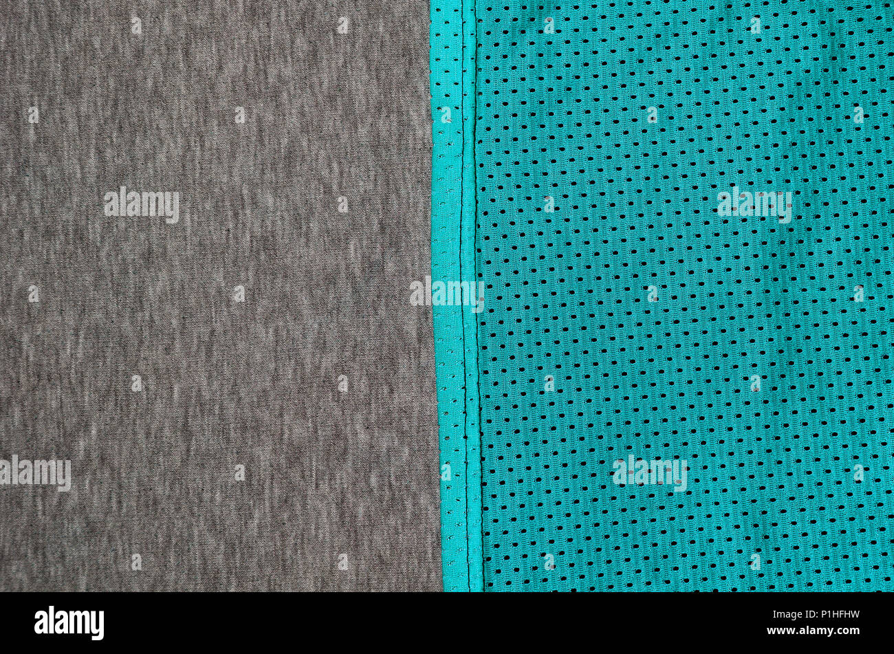 Top view of cloth textile surface. Close-up rumpled heater and knitted ...