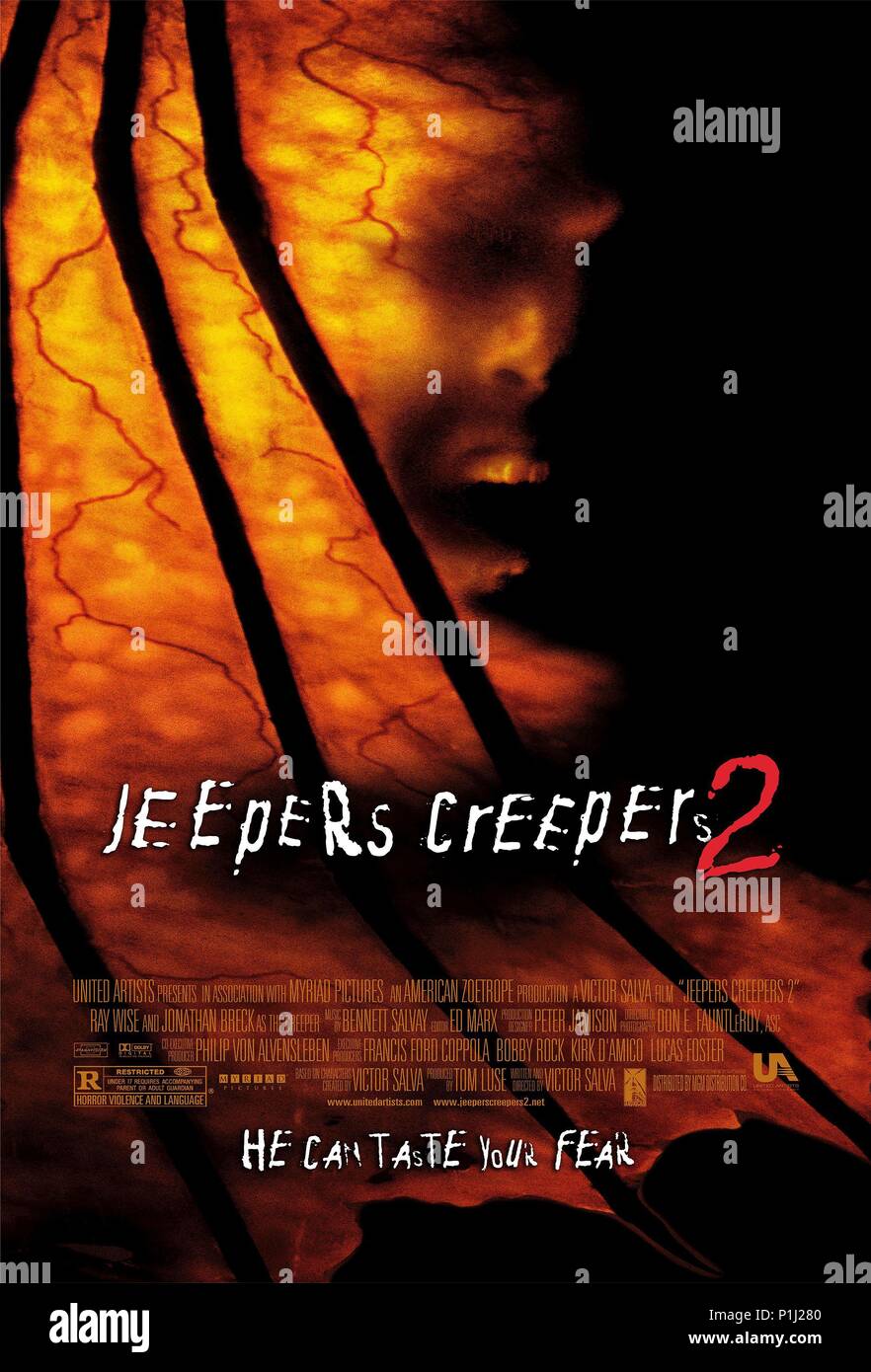 Film poster film title jeepers creepers ii hires stock photography and