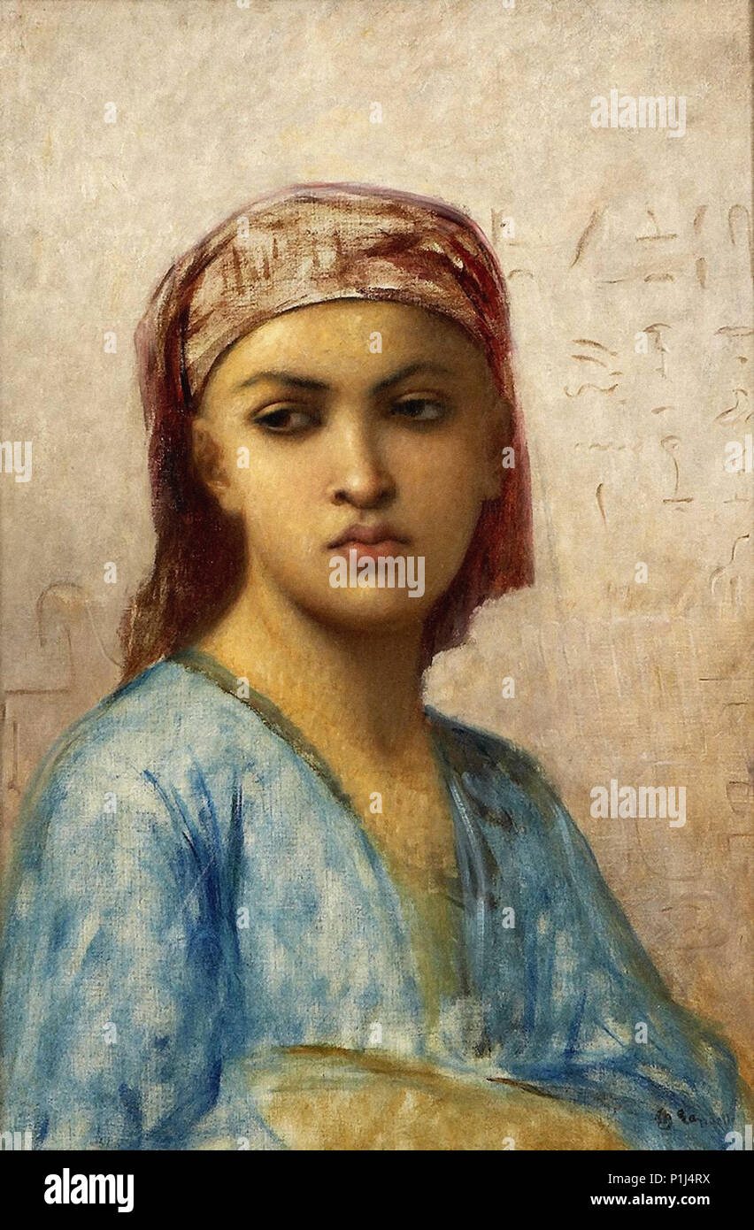 Landelle Charles Zacharie Jeune Femme Egyptienne Stock Photo Alamy