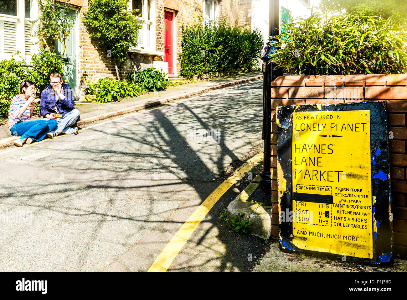 London, United Kingdom April 14, 2018 Haynes Lane Market a hidden