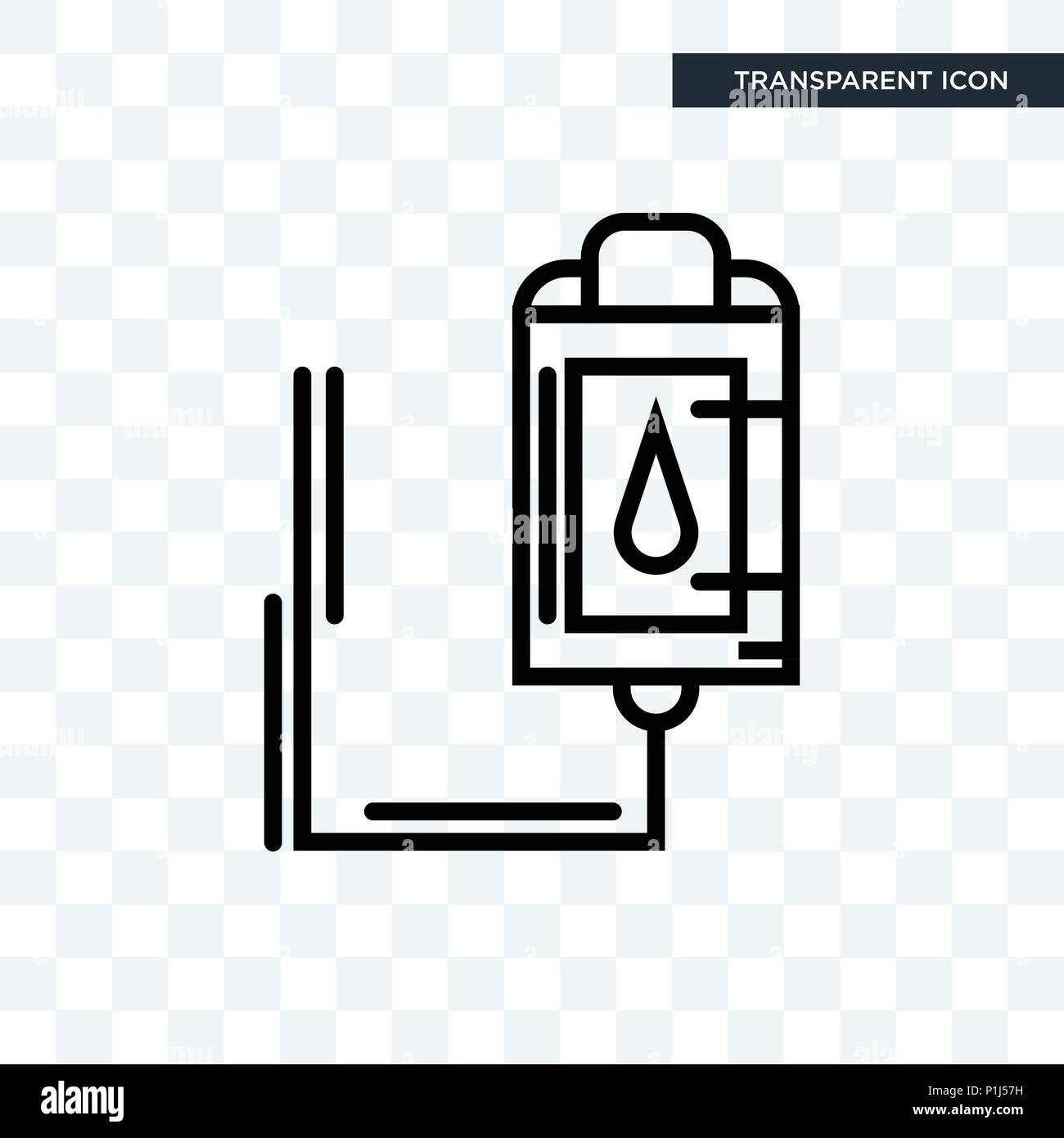Blood Transfusion vector icon isolated on transparent background, Blood Transfusion logo concept