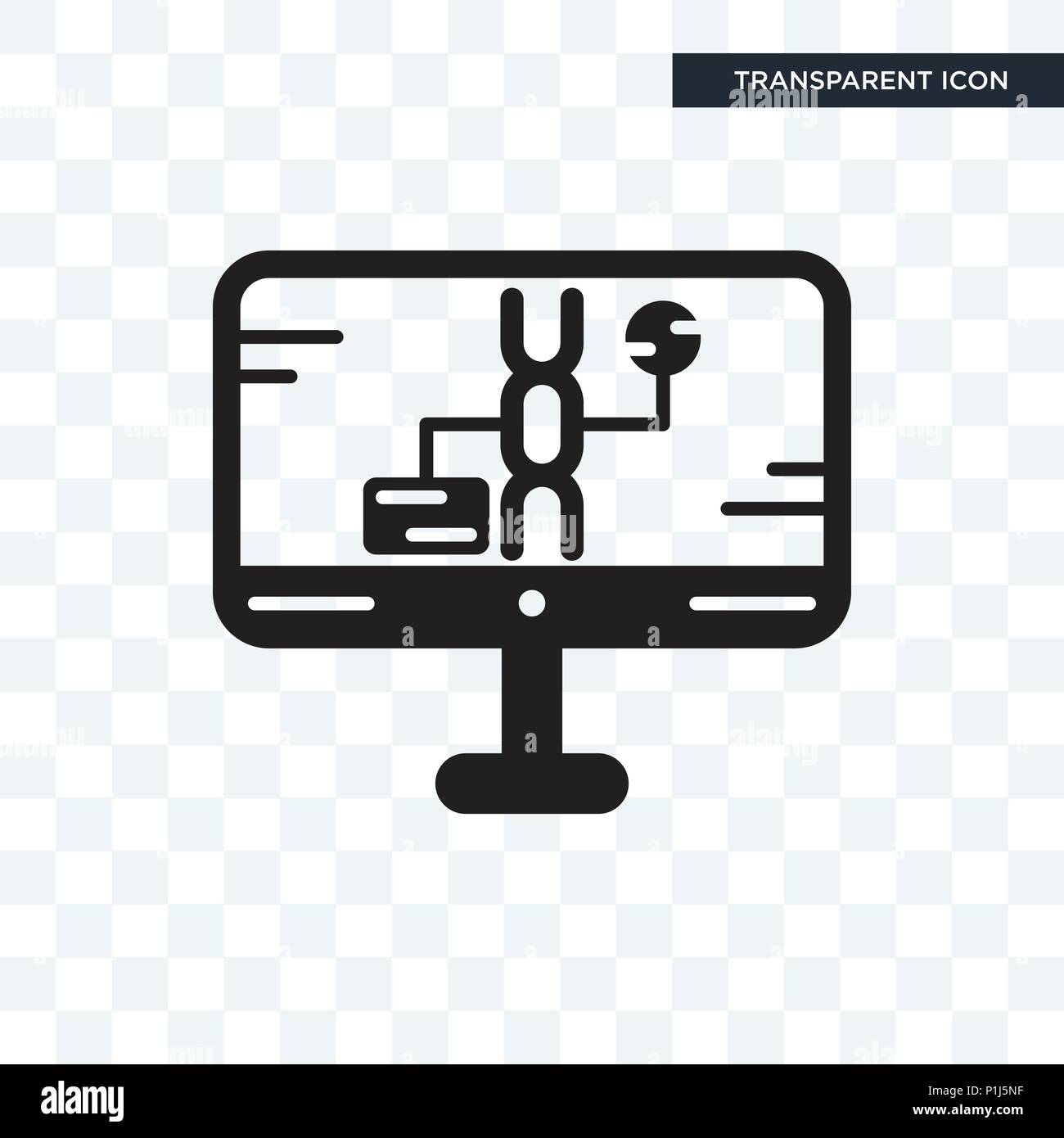 Dna structure vector icon isolated on transparent background, Dna structure logo concept Stock Vector