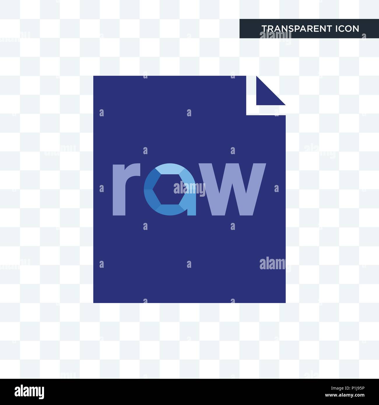 raw file vector icon isolated on transparent background, raw file logo