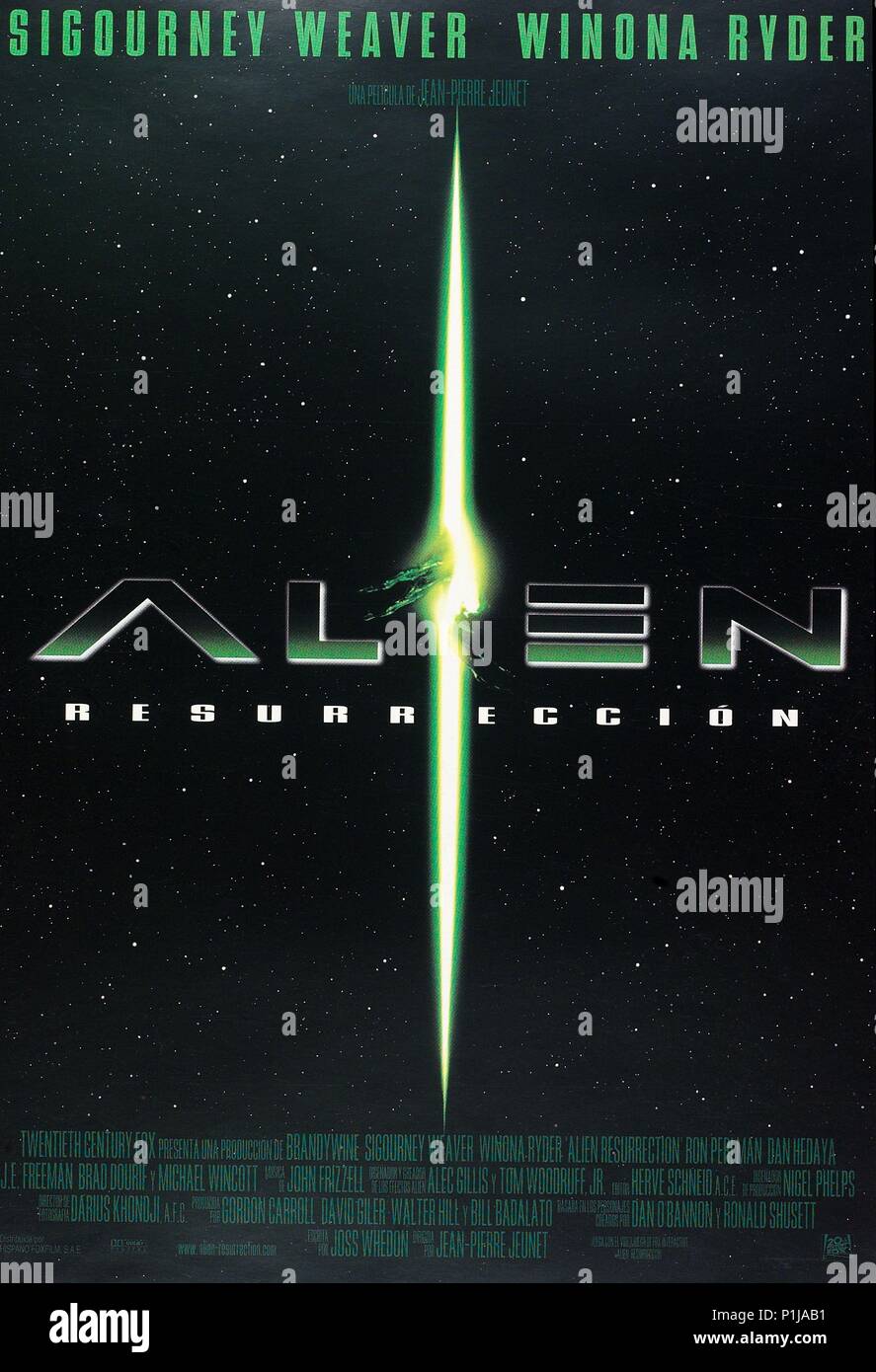 Original Film Title: ALIEN: RESURRECTION. English Title: ALIEN ...