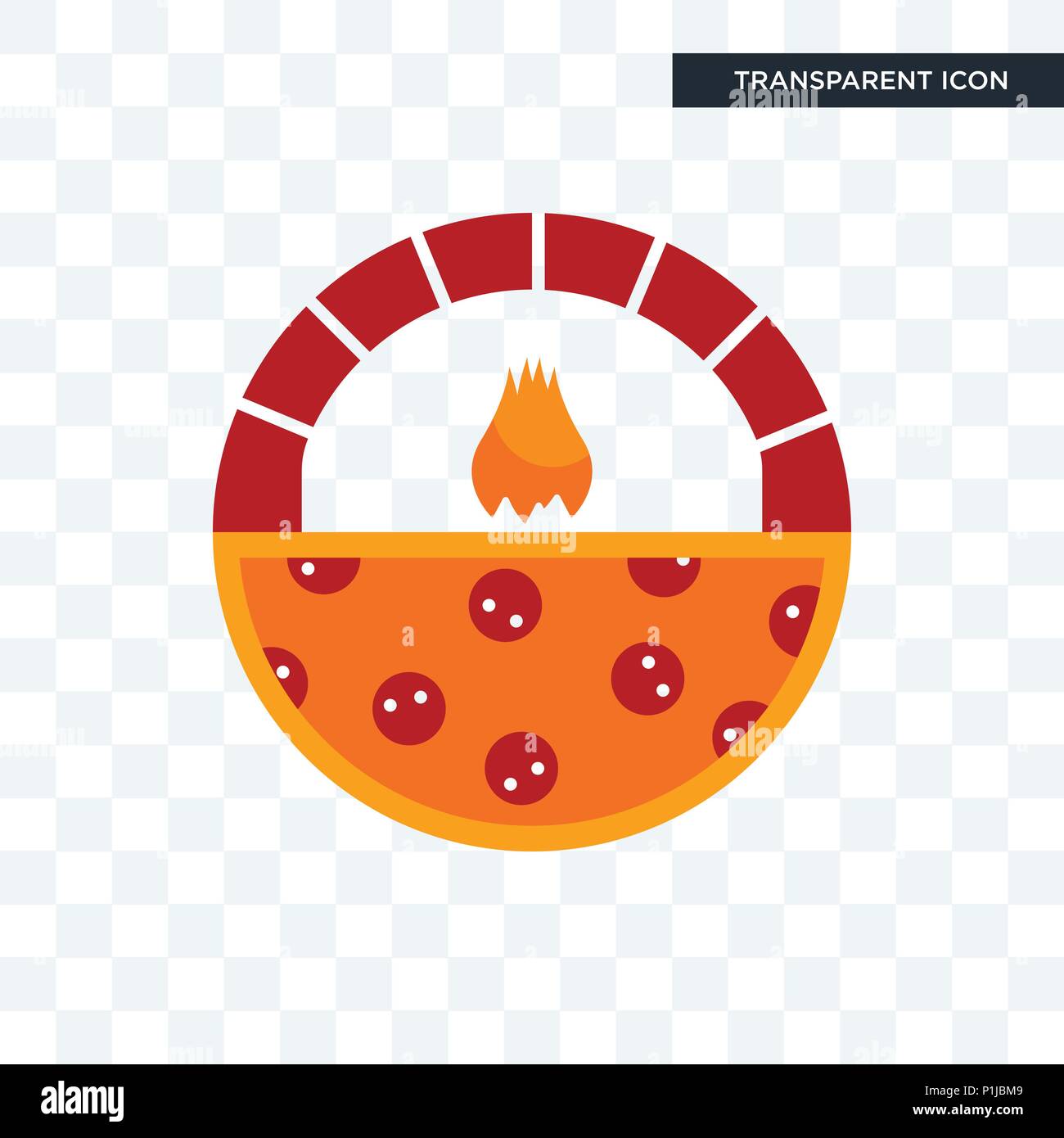 Brick Oven Pizza Icon Vector Vectors High Resolution Stock Photography And Images Alamy