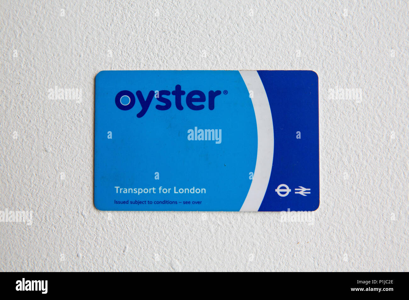 An London oyster travel card used to pay for mass, public, integrated