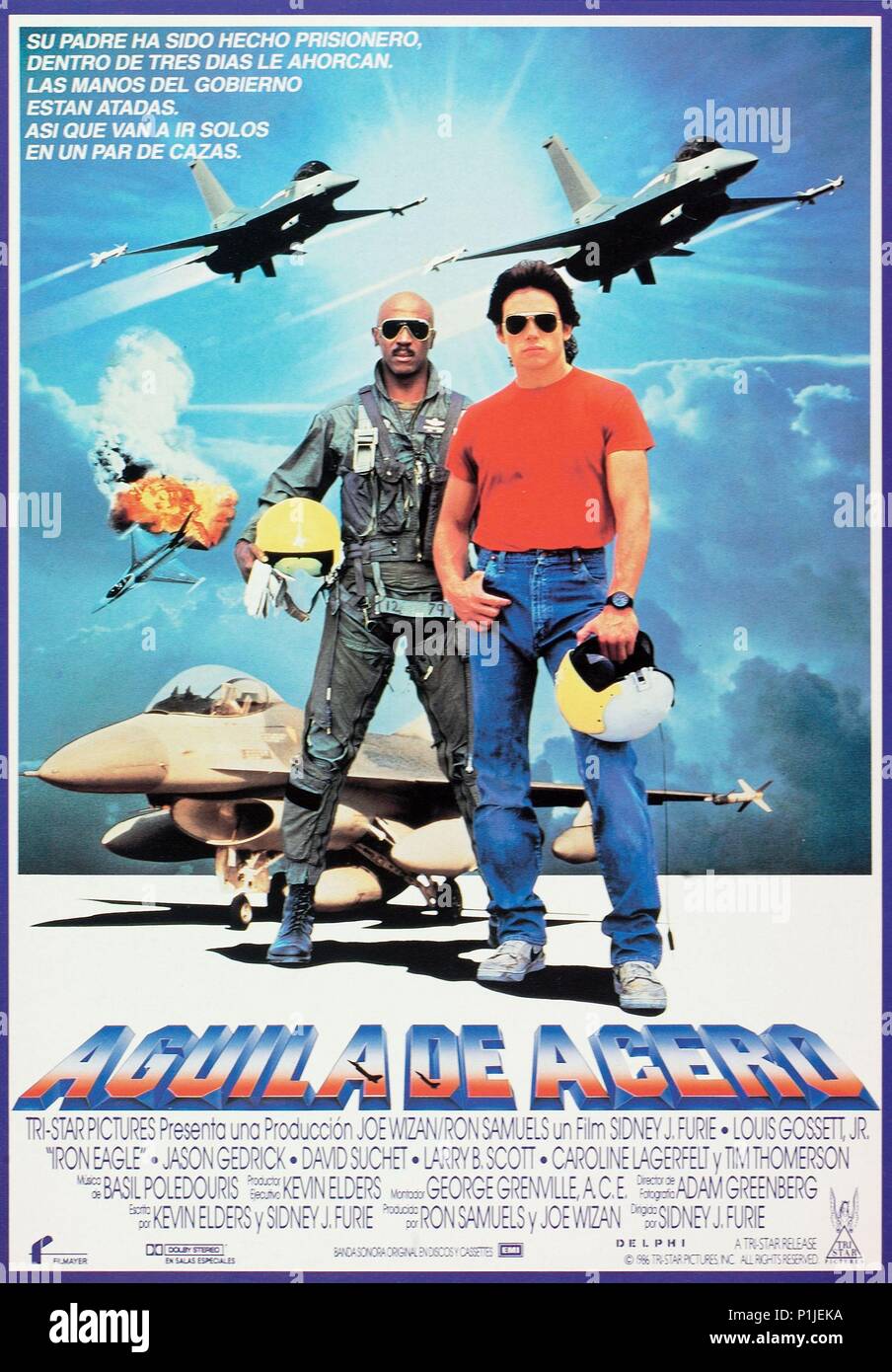 Original Film Title: IRON EAGLE.  English Title: IRON EAGLE.  Film Director: SIDNEY J. FURIE.  Year: 1986. Credit: TRI STAR PICTURES / Album Stock Photo