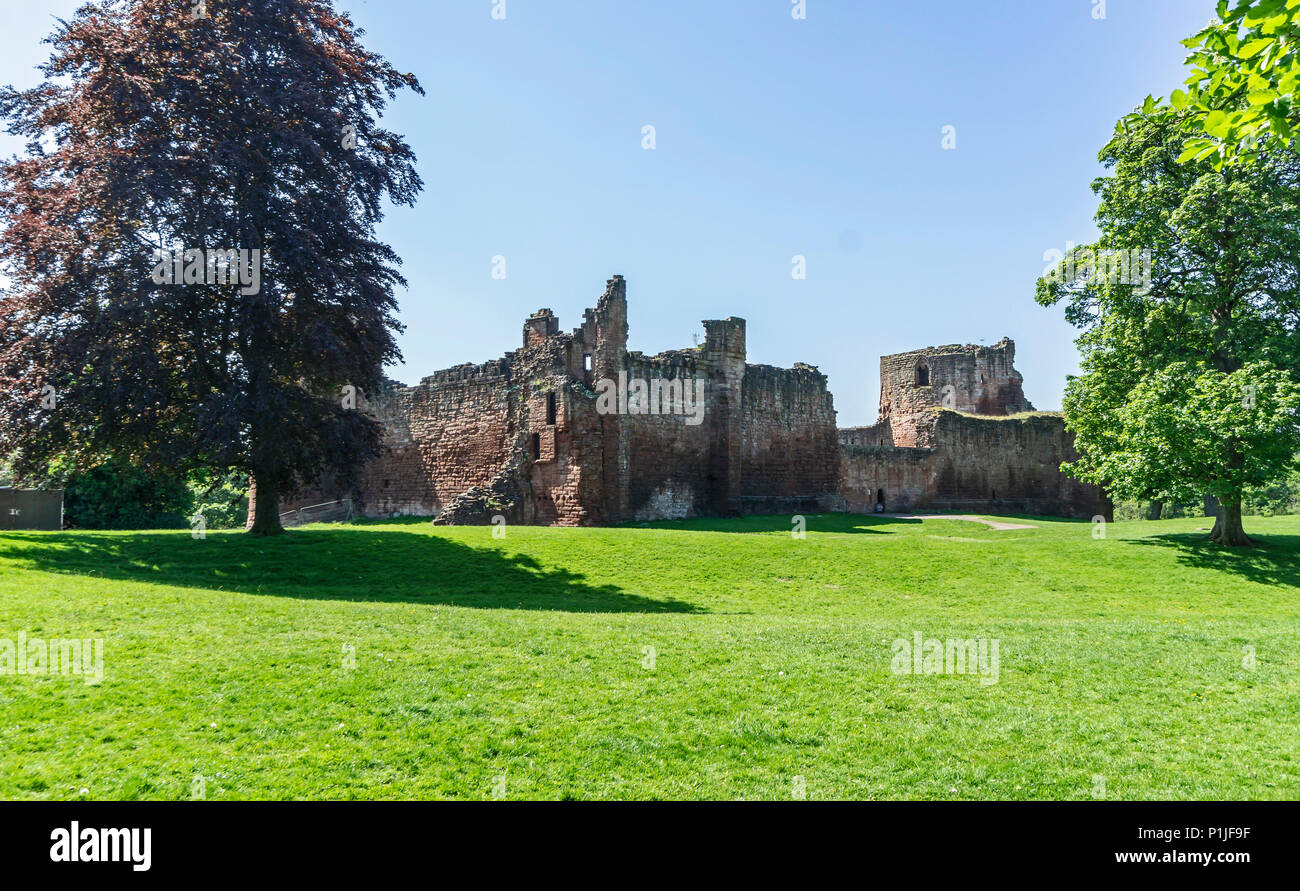 Historic Environment Scotland Bothwell Castle in Uddingston Lanarkshire Scotland UK Stock Photo