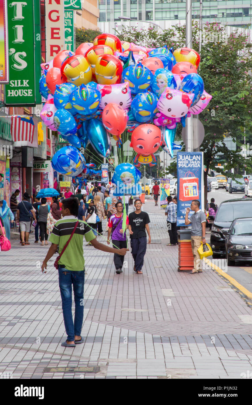 Kuala Lumpur/Malaysia November 30, 2014 A street vendor sells