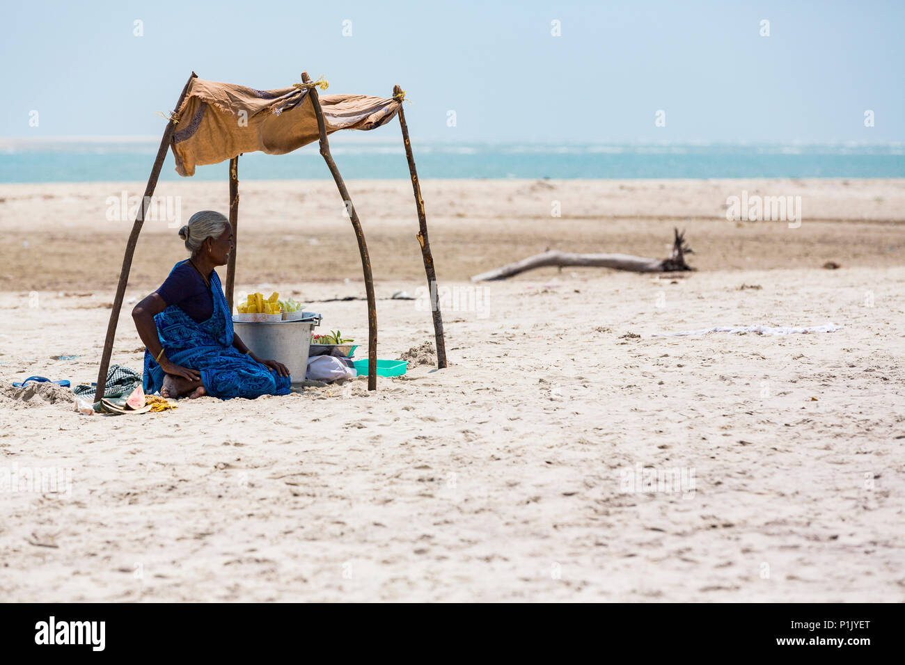 Documentary editorial. DANUSHKODI, PAMBAN ISLAND, TAMIL NADU, INDIA