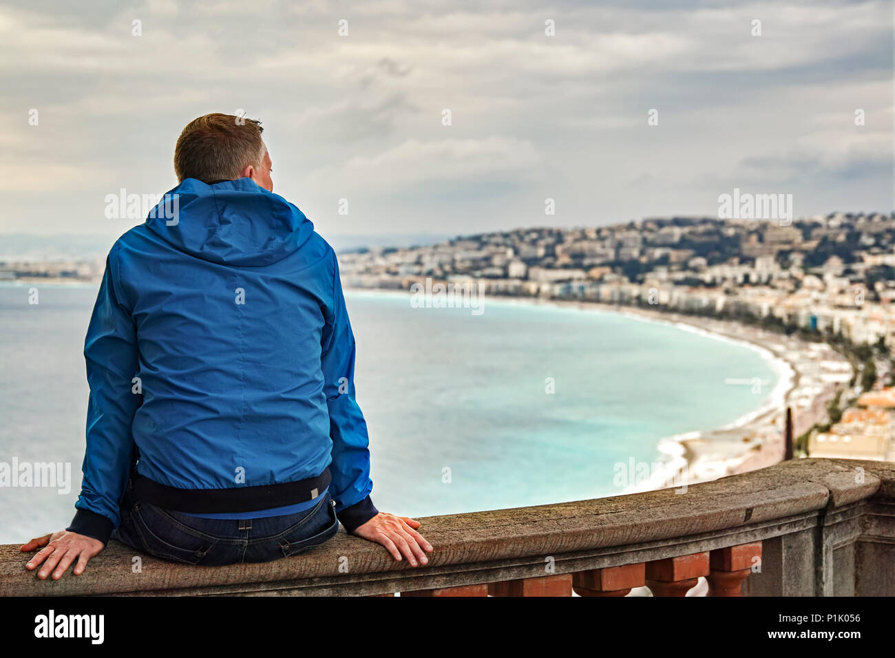 Nizza City Panorama France Stock Photo