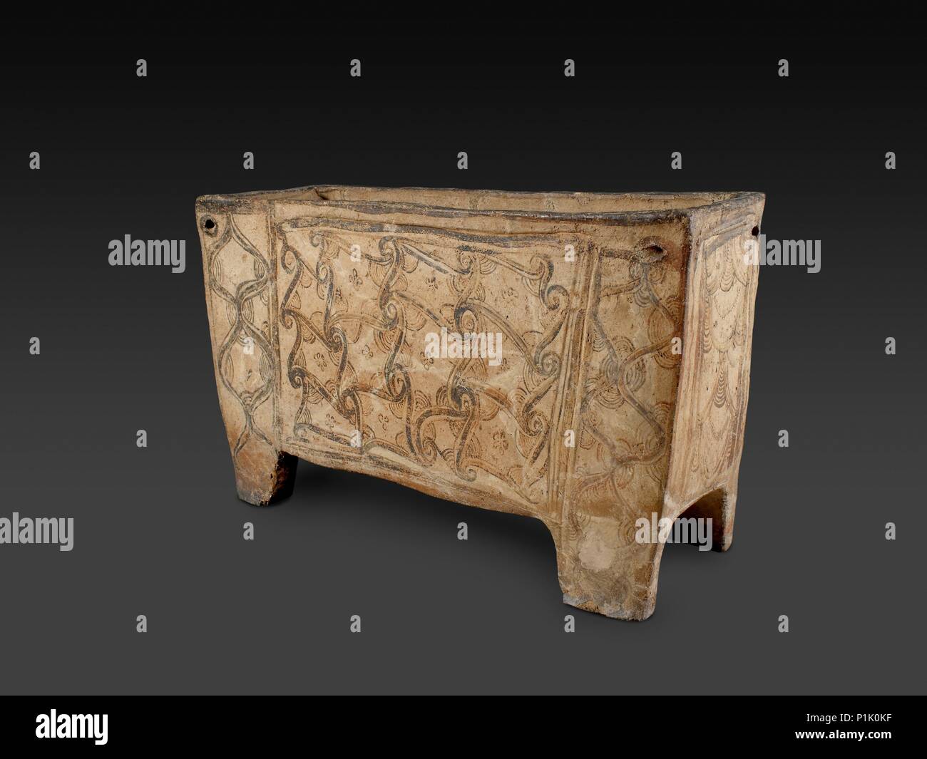 Larnax (coffin), Late Minoan IIIA Period, c1400 - c1300 BC. Artist: Unknown. Stock Photo