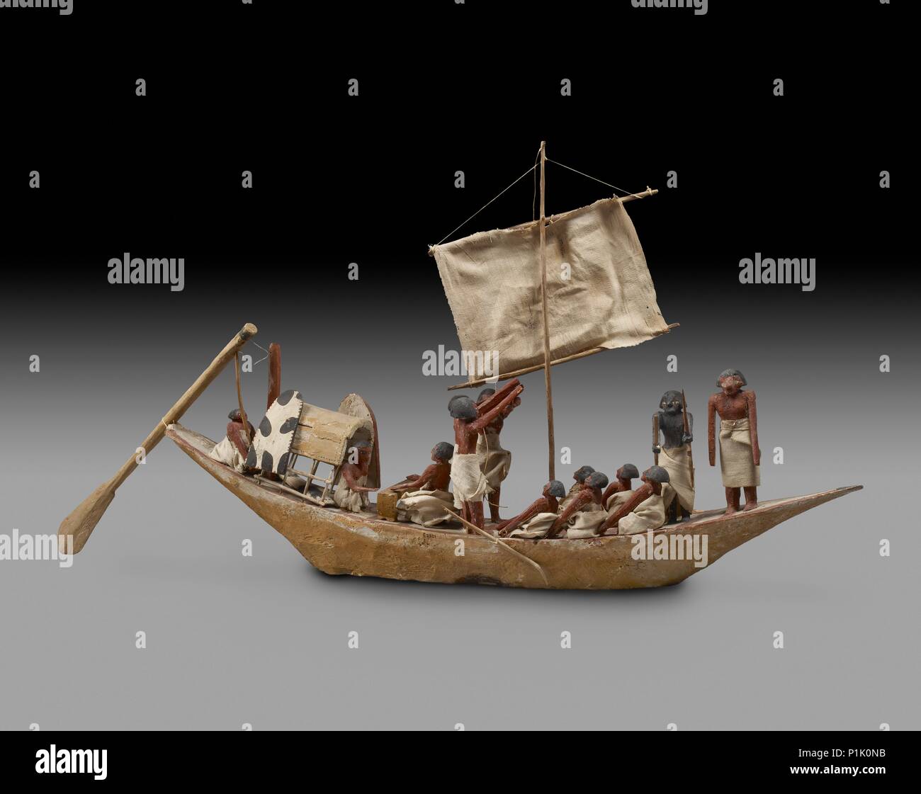 Model of boat, IXth - XIth Dynasty, c2125 -c1940 BC. Artist: Unknown. Stock Photo