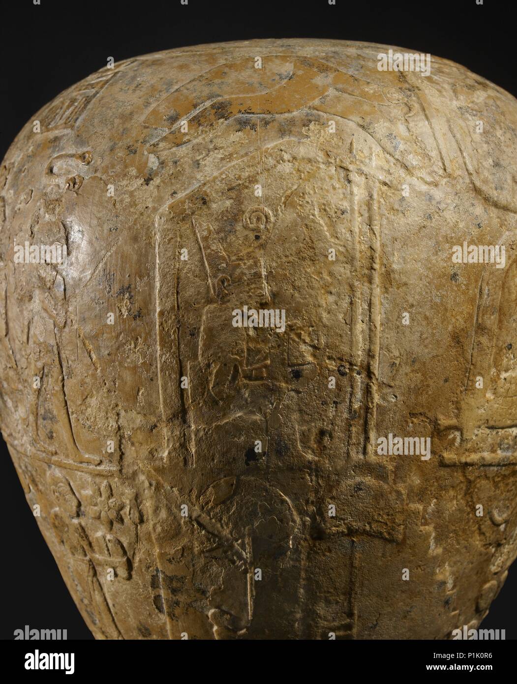 Macehead of Narmer, Protodynastic Period (Egypt), c3300 - c3200 BC. Artist: Unknown. Stock Photo