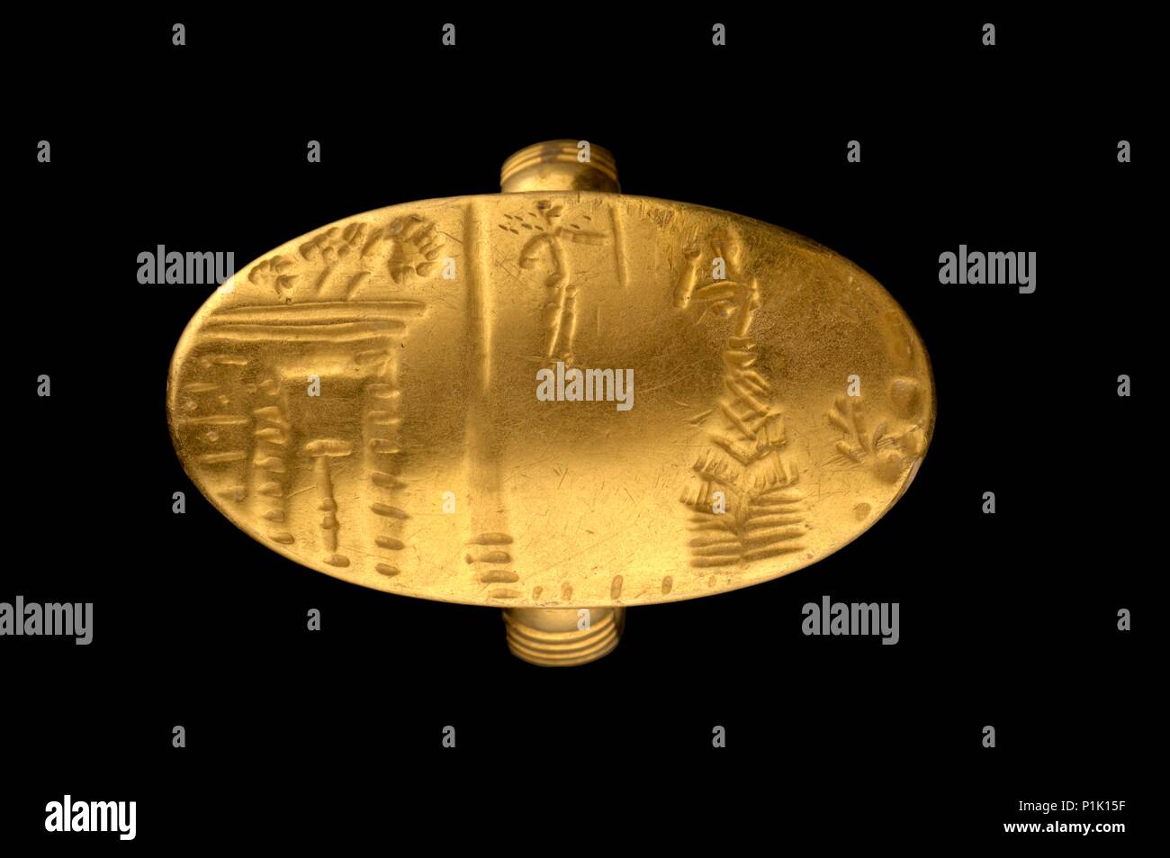 Signet ring, Late Minoan I Period, c1700-c1450 BC. Artist: Unknown ...