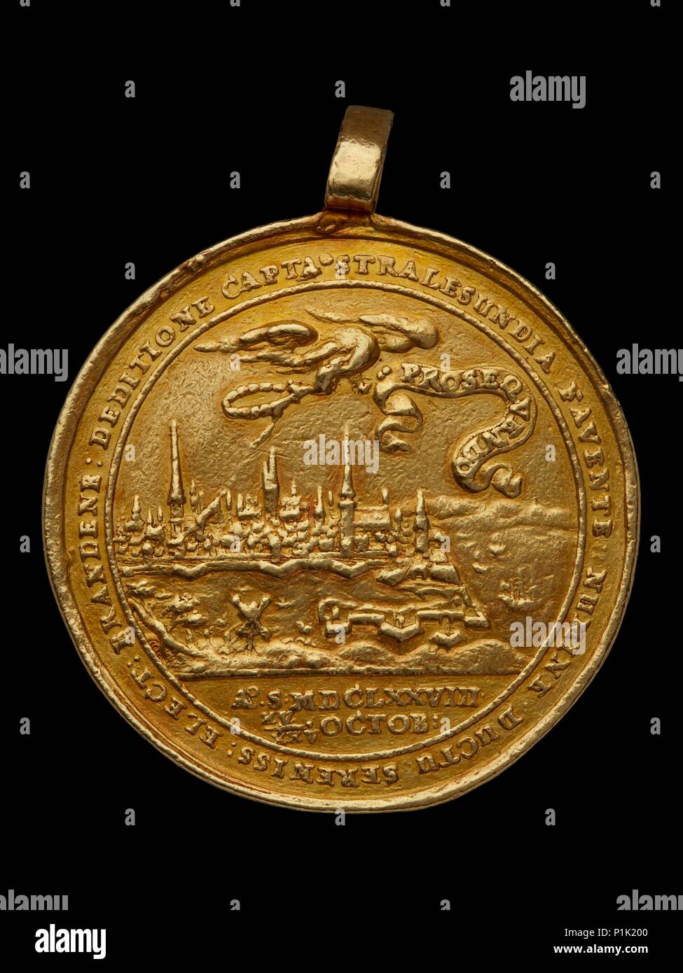 Medal, 1678. Artist: Unknown. Stock Photo