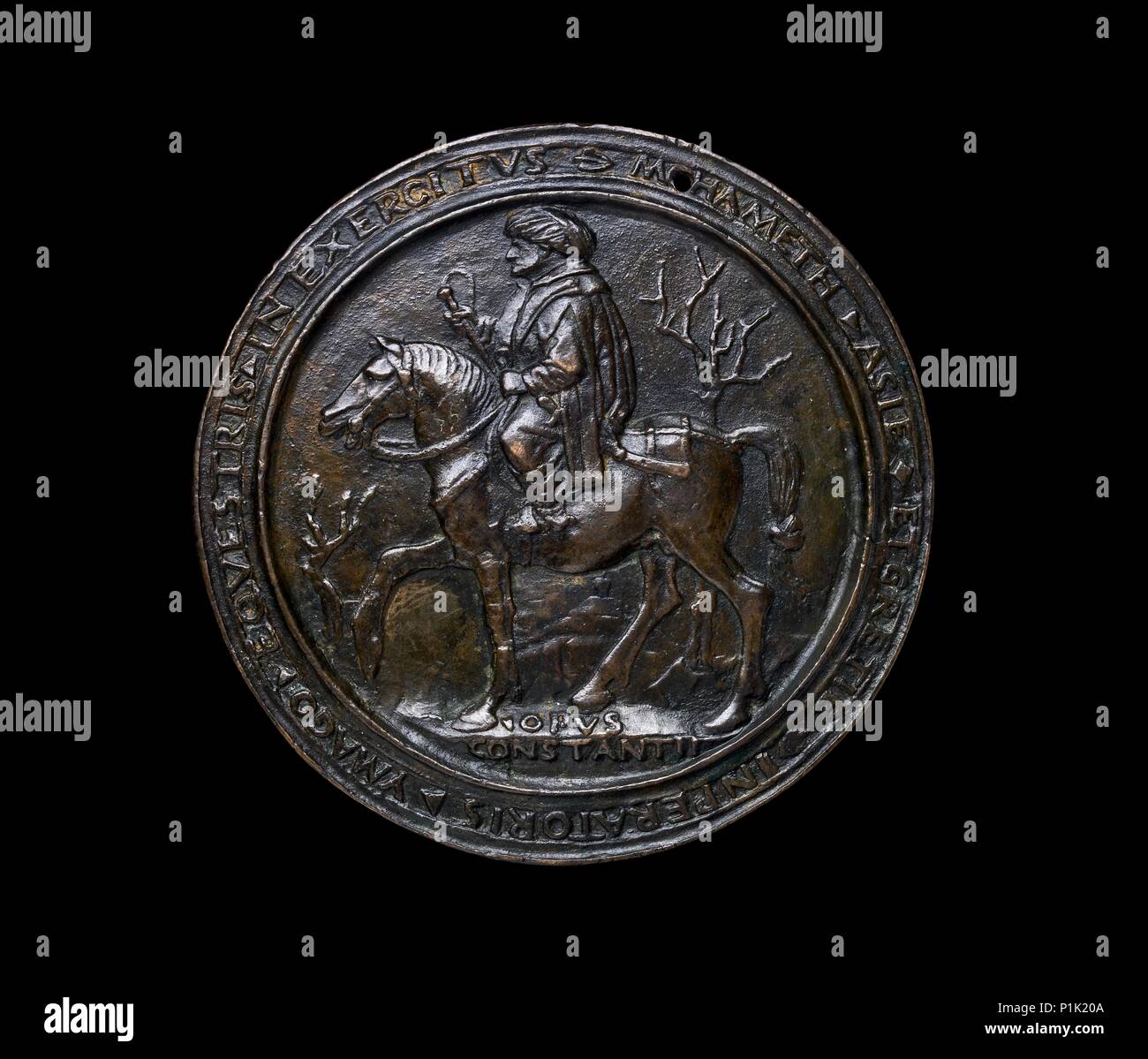 Renaissance Medal, 1481. Artist: Unknown. Stock Photo