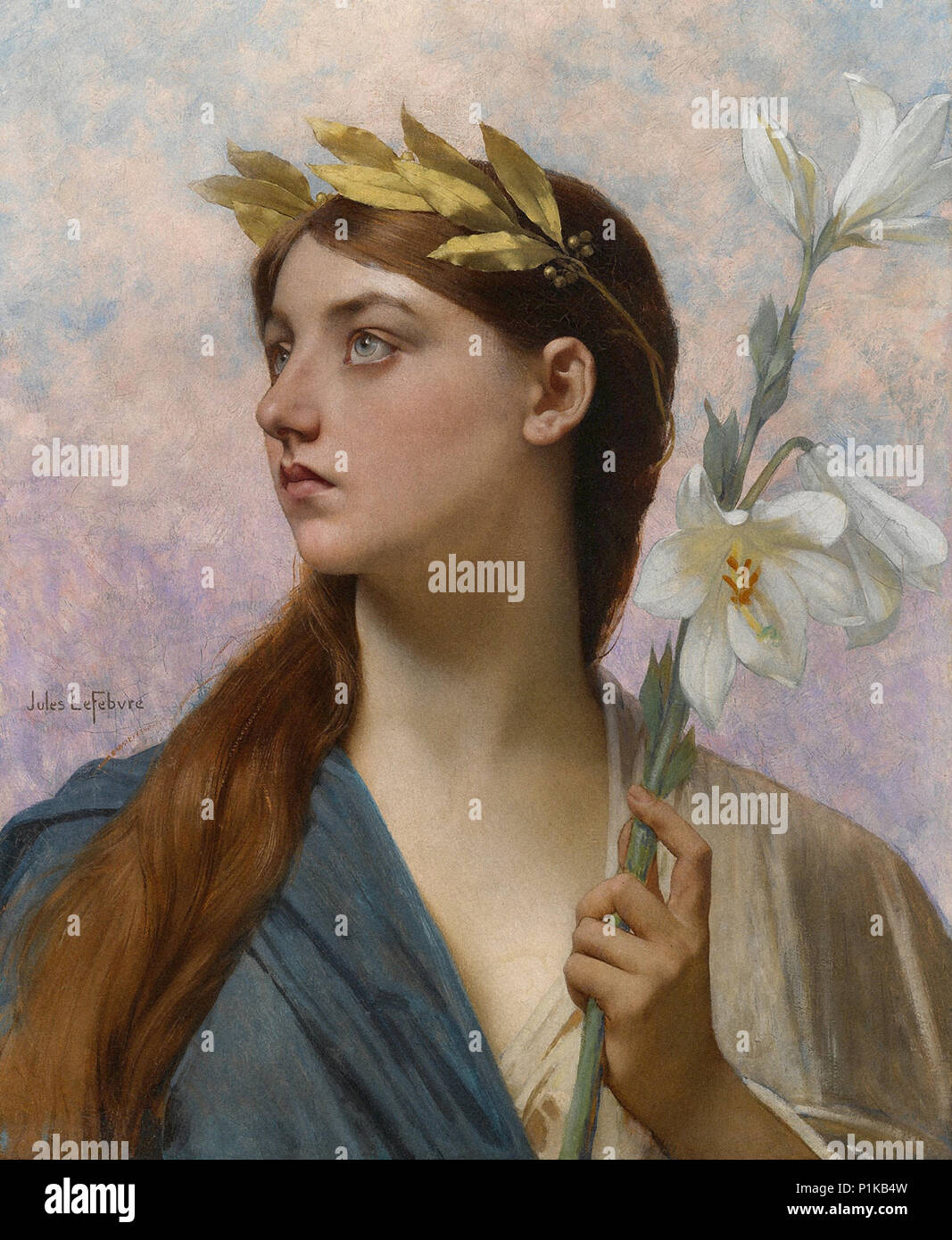 Lefebvre Jules Joseph an Allegory of Victory Stock Photo Alamy