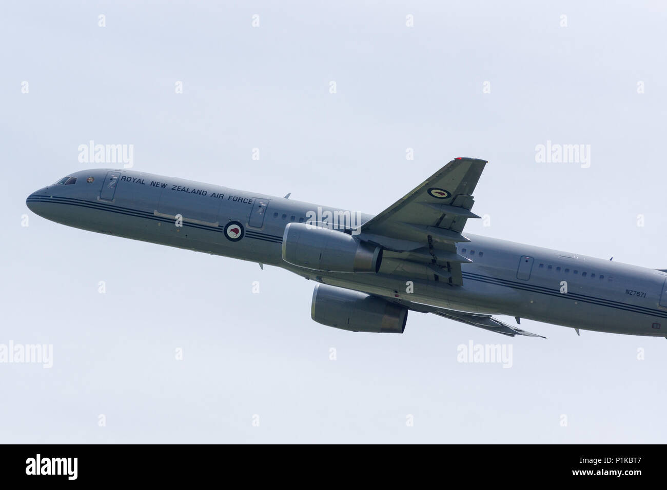 Boeing 757-2K2 military transport aircraft of 40 Squadron Royal New Zealand Air Force Stock Photo