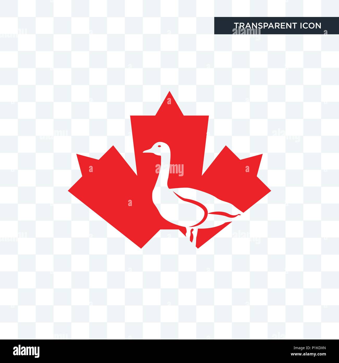 canada goose vector icon isolated on transparent background, canada goose  logo concept Stock Vector Image & Art - Alamy