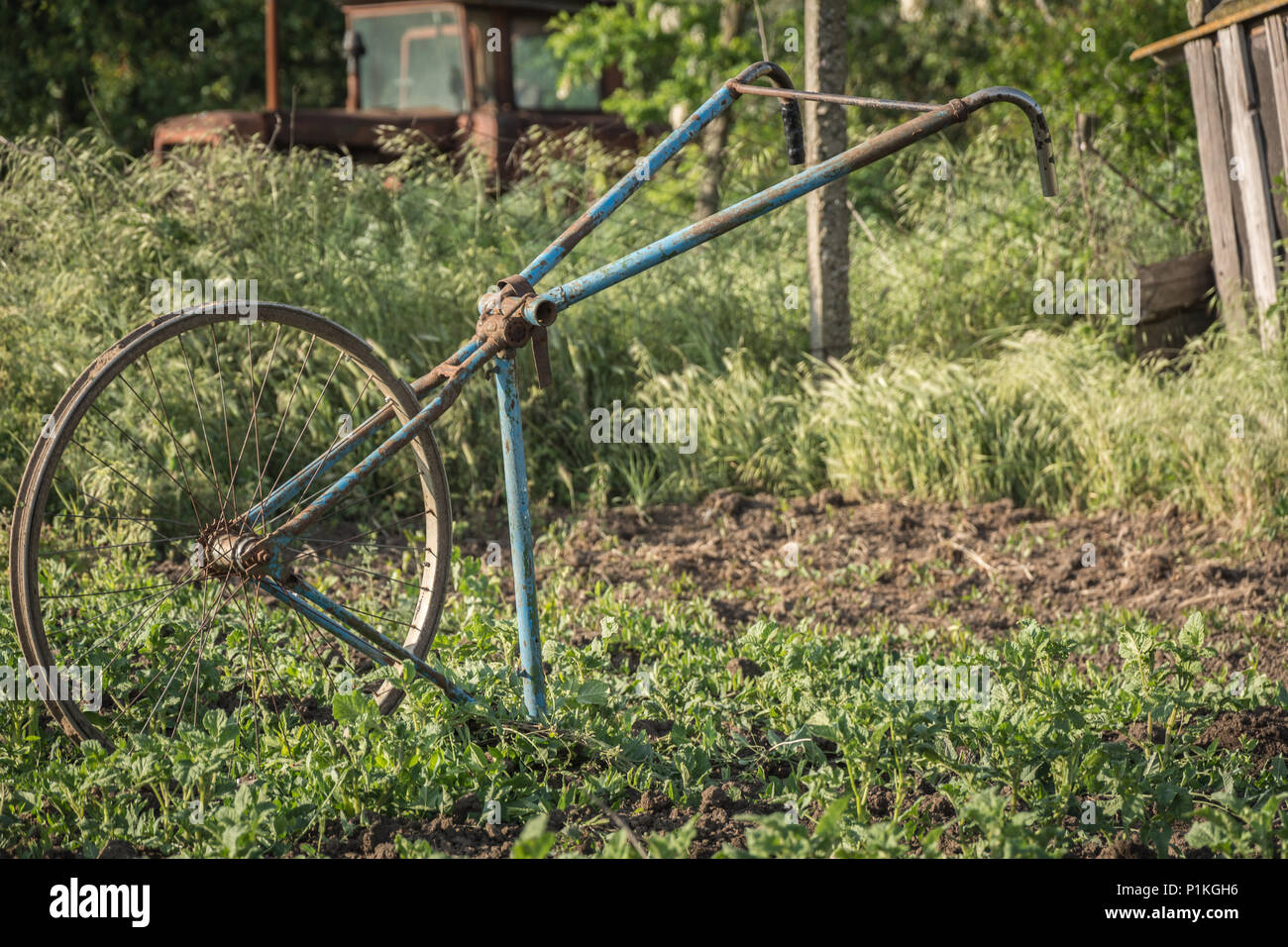 Old cultivator hi-res stock photography and images - Alamy