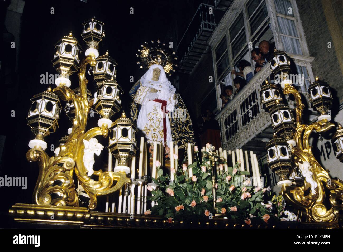 Cartagena, “Semana Santa” Holy Week festivity; night procession Stock