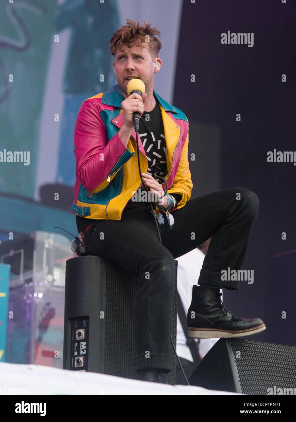Glastonbury Festival 2017 - Saturday  Pictured Kaiser Chiefs 24/06/17 Stock Photo