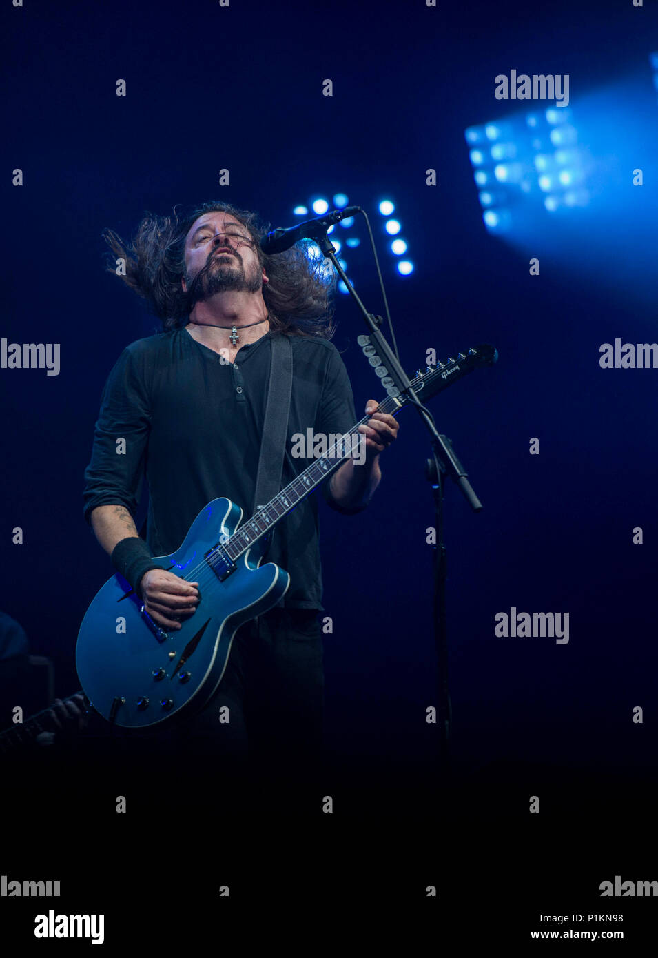 Glastonbury Festival 2017 - Sat Pictured Foo Fighters  24/06/17 Stock Photo