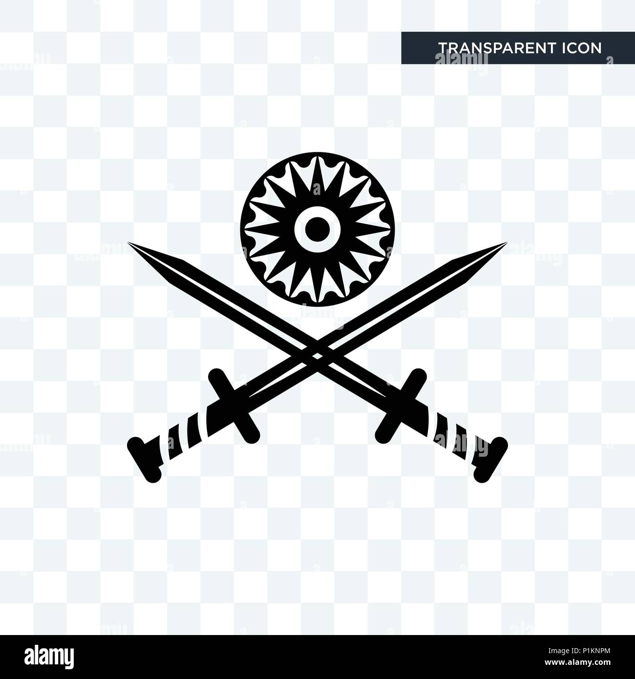 indian army vector icon isolated on transparent background, indian ...