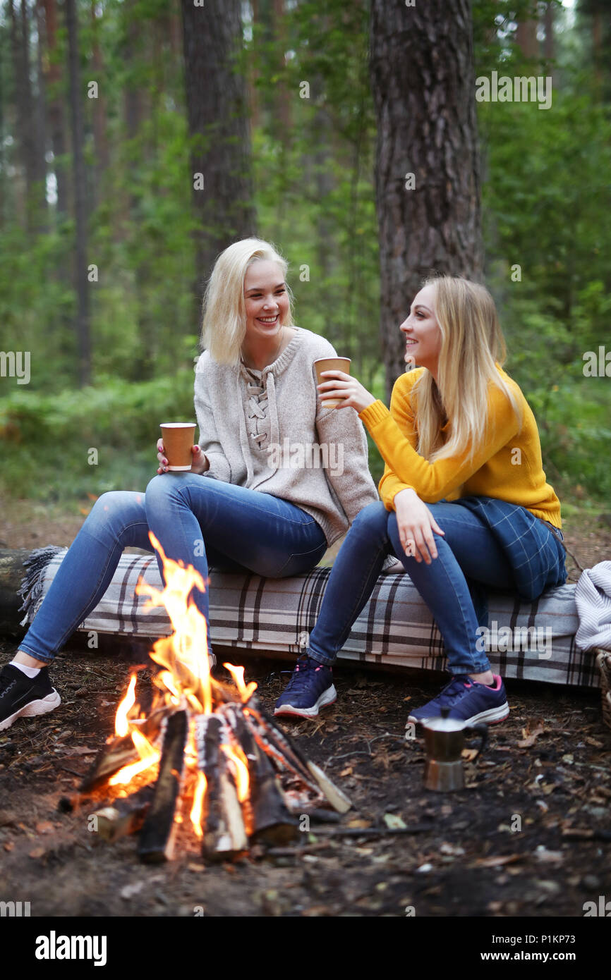 Women in the forest Stock Photo - Alamy