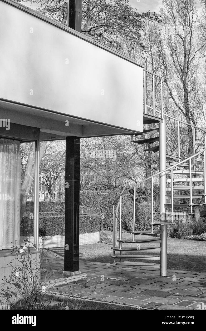 The Sonneveld House Museum in Rotterdam, Netherlands. This 1930s house was built in the new objectivity architectural style and is now a museum. Stock Photo