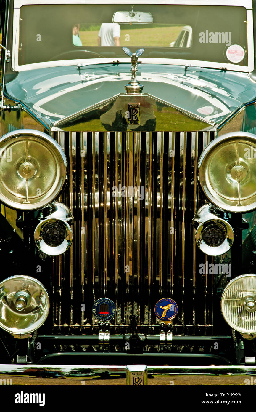 1935 Rolls Royce 20 25 at Wynyard Hall Billingham on Tees, classic car show England Stock Photo