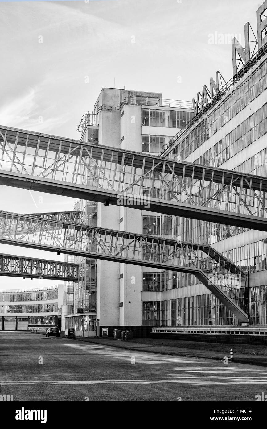 Van Nelle Factory,  UNESCO World Heritage site. The former Van Nelle Factory on the Schie river in Rotterdam, The Netherlands. Symbol of the New Objec Stock Photo