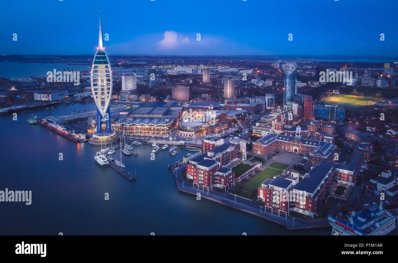 Gunwharf Quays, Portsmouth | Photo Taken By Andy Hornby Photography (http://www.ahPhotographyWorkshops.uk) Stock Photo