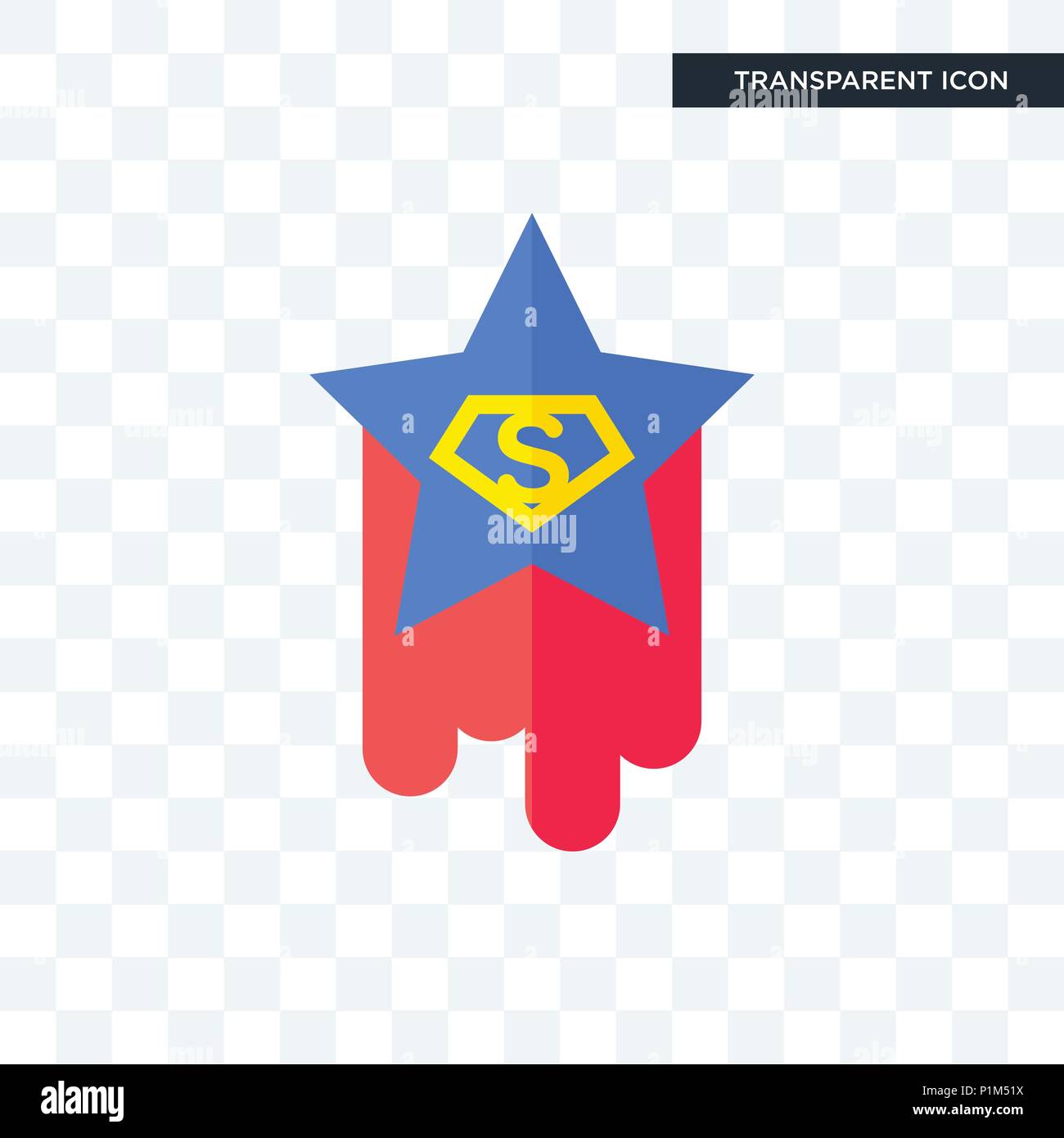 Superstar Vector Icon Isolated On Transparent Background Superstar