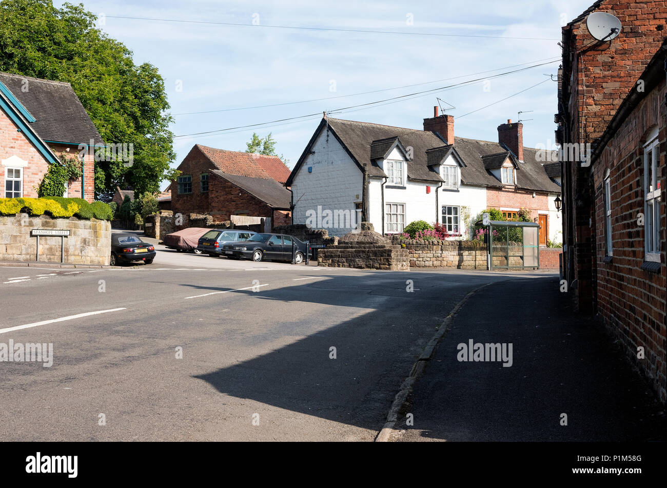 A scene from Stanton by Dale, Derbyshire, UK Stock Photo Alamy