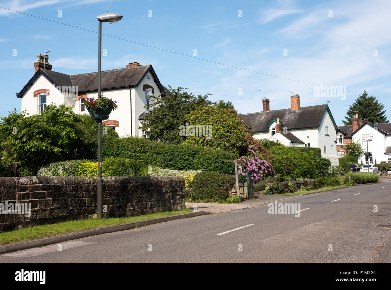 A scene from Stanton by Dale, Derbyshire, UK Stock Photo Alamy