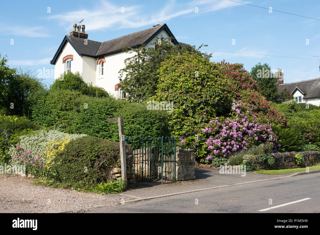 A scene from Stanton by Dale, Derbyshire, UK Stock Photo Alamy