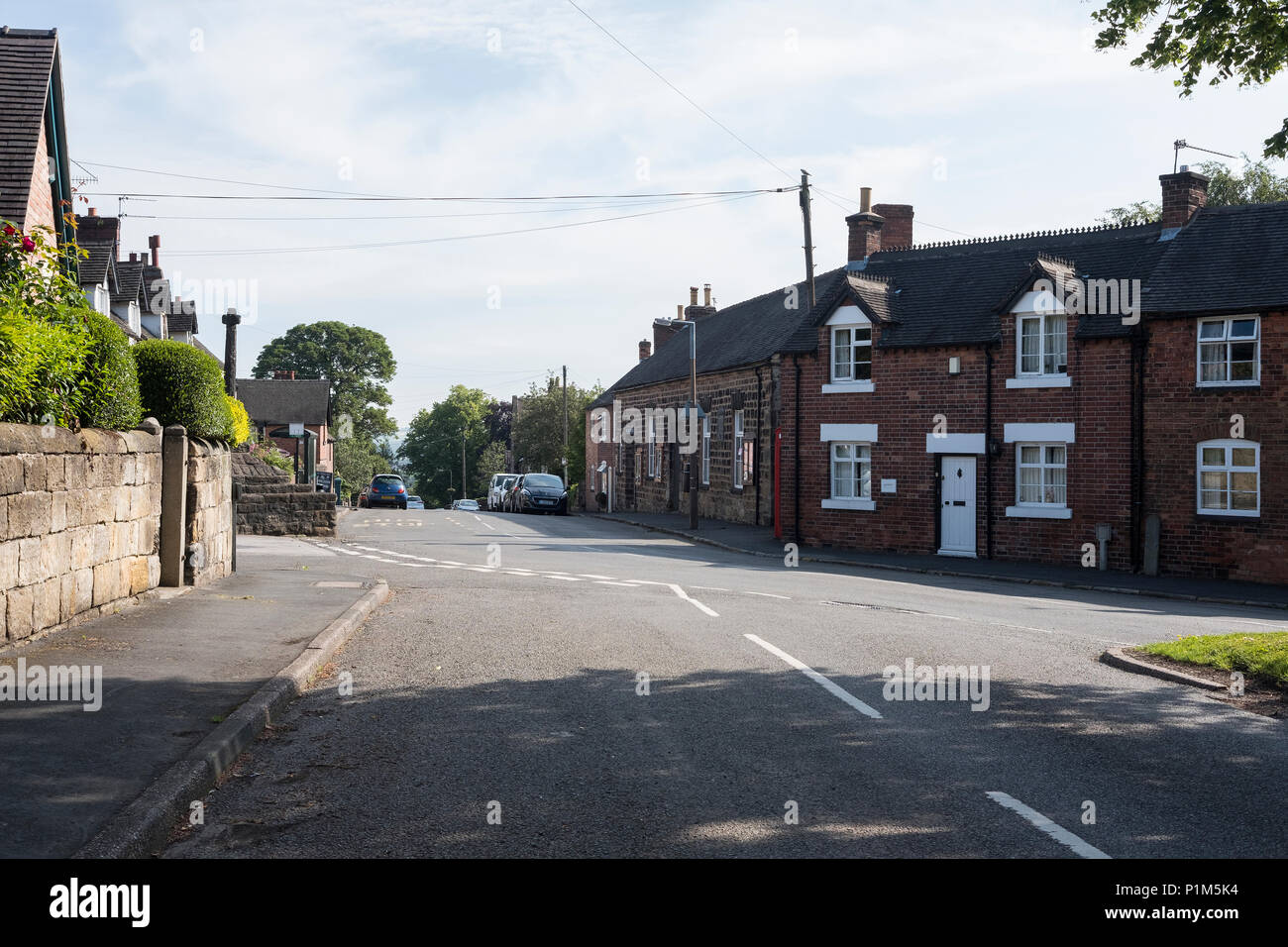 A scene from Stanton by Dale, Derbyshire, UK Stock Photo Alamy