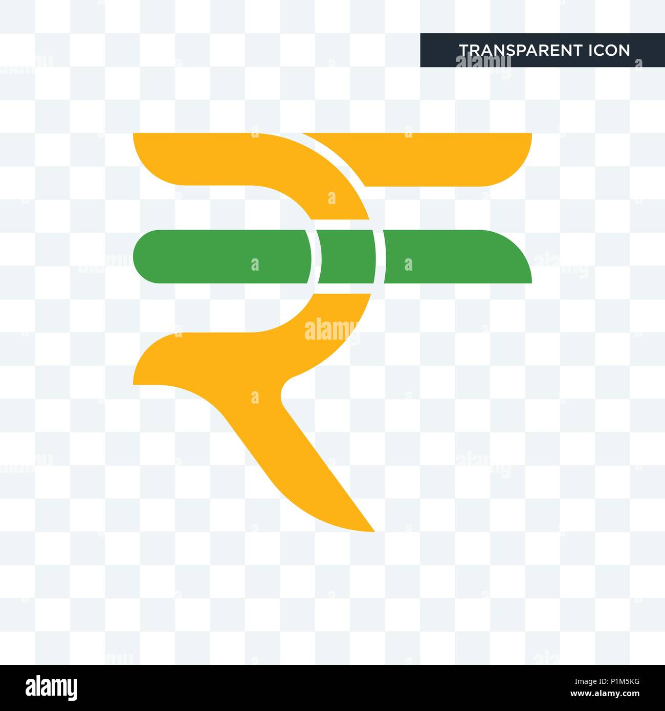 rupees vector icon isolated on transparent background, rupees logo ...