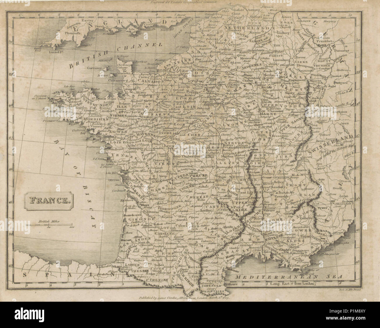 1811 map hi-res stock photography and images - Page 3 - Alamy