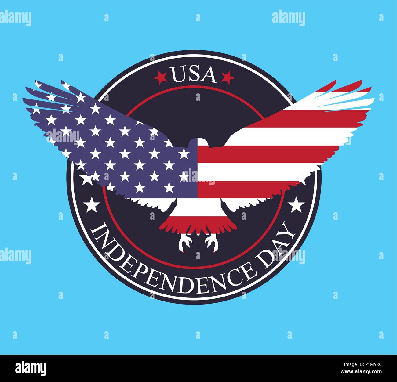 Eagle salute Stock Vector Images - Alamy