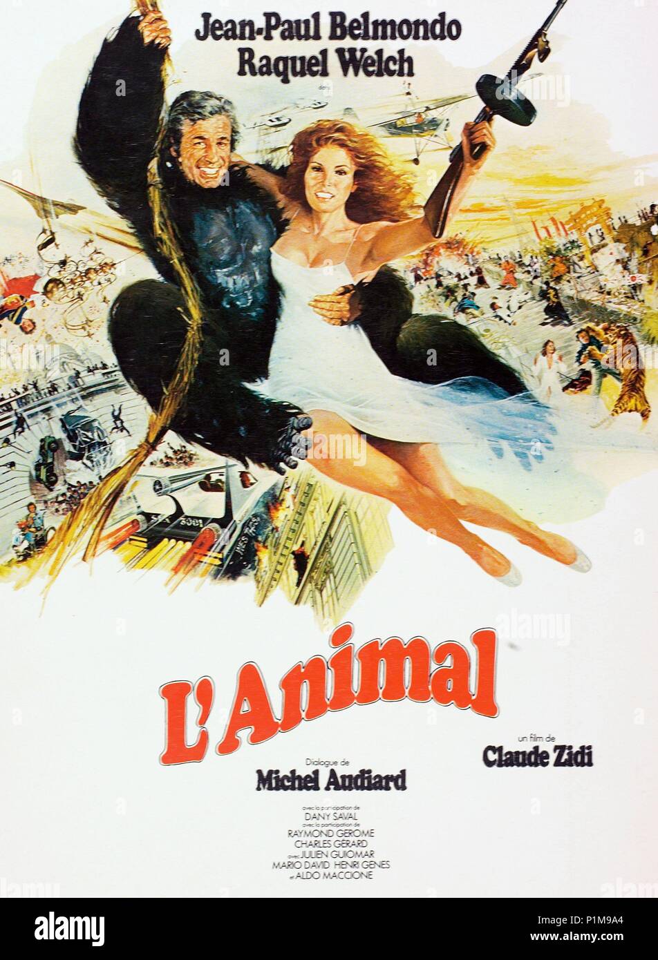 Original Film Title: L' ANIMAL. English Title: THE ANIMAL. Film Director:  CLAUDE ZIDI. Year: 1977. Credit: CERITO FILMS / Album Stock Photo - Alamy