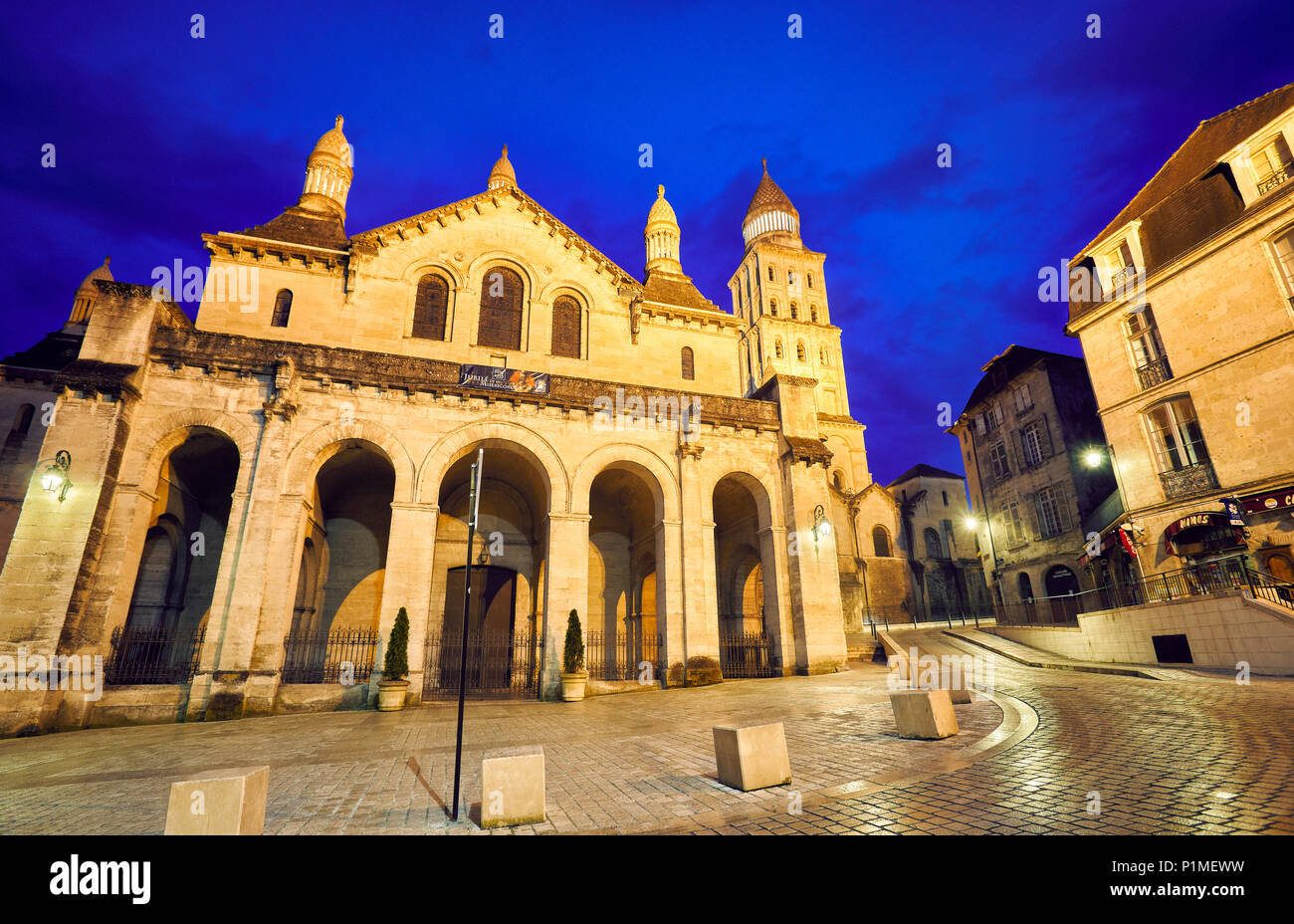 Saint Front cathedral, part of the World Heritage Sites of the Routes of Santiago de Compostela. Perigueux. Dordogne. Nouvelle-Aquitaine. France. Stock Photo