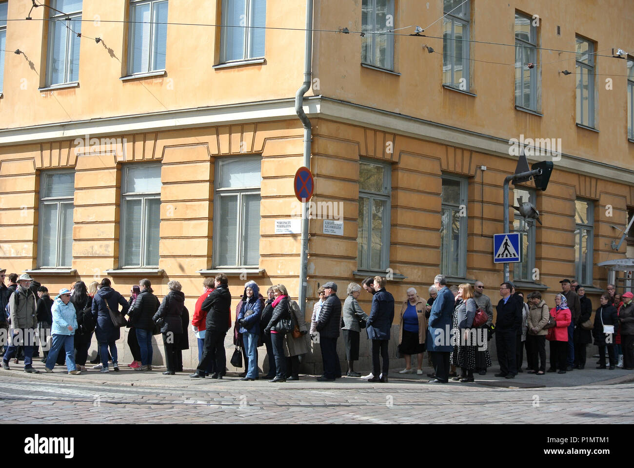 Free Entrance at President Palace Helsinki. Stock Photo