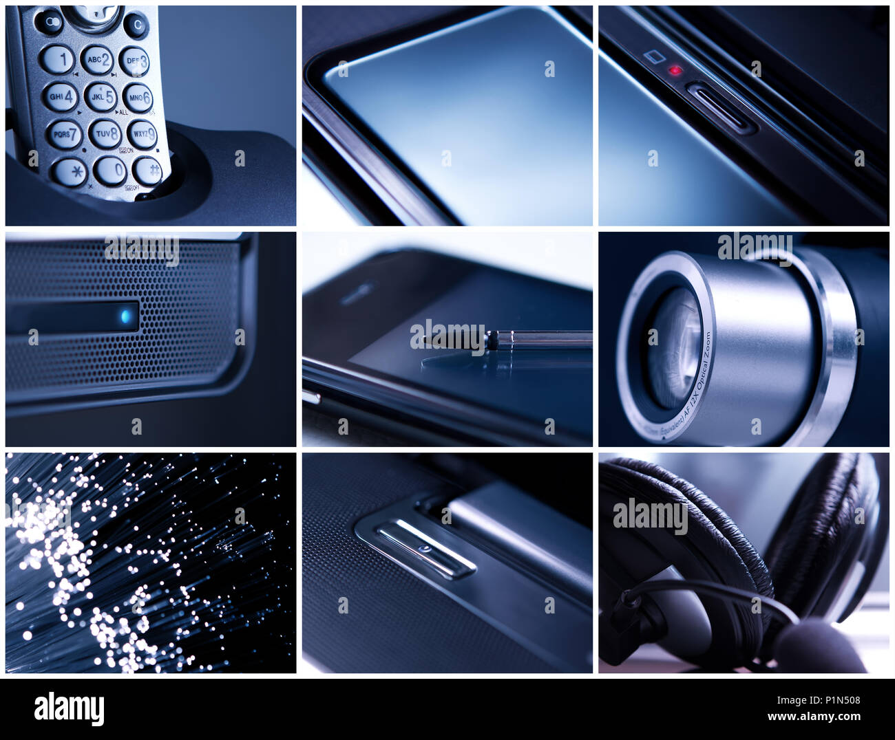 Gadgets Or Electronics Collage High Resolution Stock Photography And