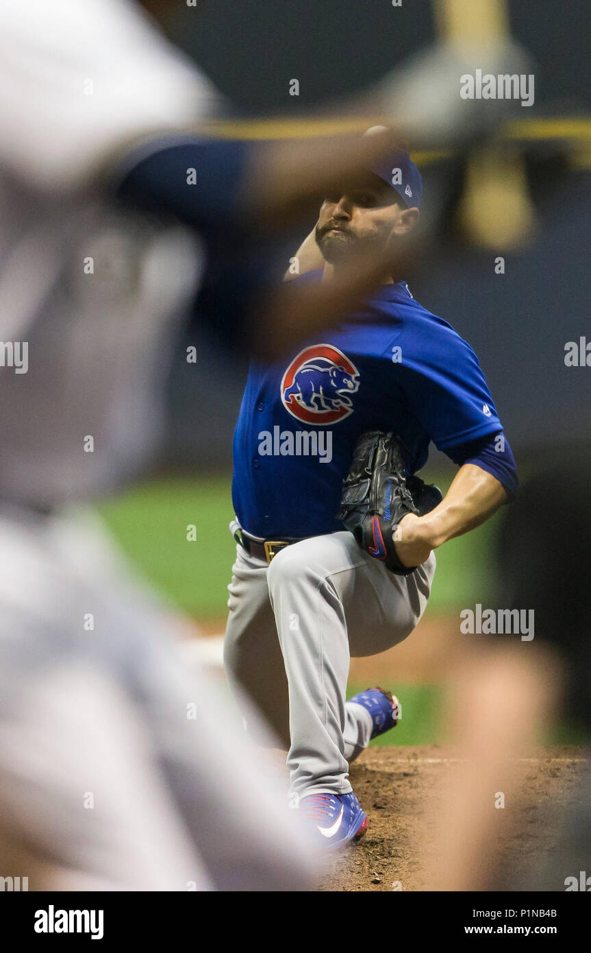 August 24, 2018: Milwaukee Brewers third baseman Mike Moustakas #18 during  the Major League Baseball game between the Milwaukee Brewers and the  Pittsburgh Pirates at Miller Park in Milwaukee, WI. John Fisher/CSM